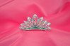 Turquoise Color Rhinestone Small Tiara - H216-8406SBZ