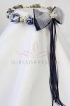 View detail information about 'Navy Head piece for the flower girl' - Flower Girl Headpieces & Bridal Wedding Veils