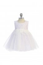 Lavender Lace Heart Baby Dress