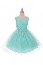 Tiffany Blue Beautiful Puffy Tulle Dress