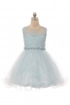 Baby Blue Luxurious Girl Dress