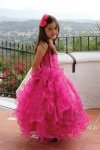 Purple Embroidered Organza Flower Girl Dress Purple Embroidered Organza Flower Girl Dress