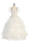Pink Ball Gown Dress with Crystal Beaded Bodice
