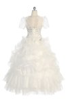 Pink Ball Gown Dress with Crystal Beaded Bodice