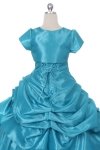 Royal Blue Extra Vagent Taffeta Pick-Up Dress with Bolero Jacket