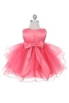 Red Satin and Organza Layered Infant Dress Red Satin and Organza Layered Infant Dress
