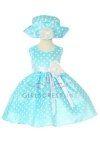 Navy Adorable Polka Dots Baby Girl Dress Navy Adorable Polka Dots Baby Girl Dress