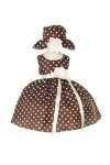 Navy Adorable Polka Dots Baby Girl Dress Navy Adorable Polka Dots Baby Girl Dress