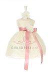 Peach/Peach Elegant Lace Baby Girl Dress