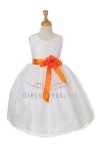 Silver/Lilac Elegant Lace Flower Girl Dress