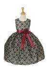 Silver/Lilac Elegant Lace Flower Girl Dress