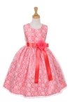 Silver/Lilac Elegant Lace Flower Girl Dress