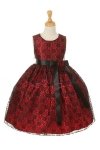 Silver/Lilac Elegant Lace Flower Girl Dress