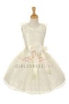 Lilac Sleeveless Lace Flower Girl Dress