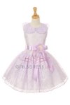 Lilac Sleeveless Lace Flower Girl Dress