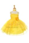 Clover Asymmetric Layered Ruffle Flower Girl Dress