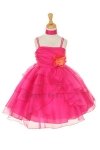 Clover Asymmetric Layered Ruffle Flower Girl Dress