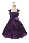 Dusty Rose Elegant Ruffle Taffeta Flower Girl Dress Dusty Rose Elegant Ruffle Taffeta Flower Girl Dress