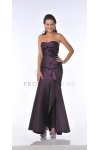 Turquoise Shimmer Taffeta Strapless Sweetheart Ruffled Empirewaistline Trumpet long Bridesmaid Dress