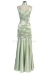 Fuchsia Pleated Bodice with Floral Detail Mermaid Bridesmaid Dress