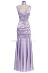 Fuchsia Pleated Bodice with Floral Detail Mermaid Bridesmaid Dress