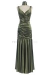 Fuchsia Pleated Bodice with Floral Detail Mermaid Bridesmaid Dress