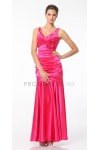 Fuchsia Pleated Bodice with Floral Detail Mermaid Bridesmaid Dress