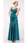 Fuchsia Pleated Bodice with Floral Detail Mermaid Bridesmaid Dress