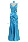 Fuchsia Pleated Bodice with Floral Detail Mermaid Bridesmaid Dress