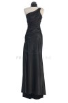 Fuchsia One Shoulder Ruched Satin Bridesmaid Dress Fuchsia One Shoulder Ruched Satin Bridesmaid Dress