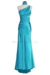 Fuchsia One Shoulder Ruched Satin Bridesmaid Dress Fuchsia One Shoulder Ruched Satin Bridesmaid Dress
