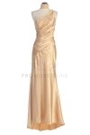Fuchsia One Shoulder Ruched Satin Bridesmaid Dress Fuchsia One Shoulder Ruched Satin Bridesmaid Dress