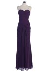 Ivory Chiffon Strapless SWeetheart Dropped Waistline Bridesmaid & Prom Dress
