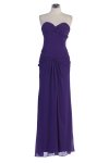 Ivory Chiffon Strapless SWeetheart Dropped Waistline Bridesmaid & Prom Dress