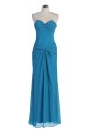 Ivory Chiffon Strapless SWeetheart Dropped Waistline Bridesmaid & Prom Dress