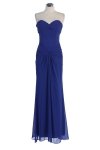 Ivory Chiffon Strapless SWeetheart Dropped Waistline Bridesmaid & Prom Dress