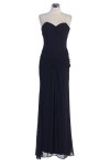 Ivory Chiffon Strapless SWeetheart Dropped Waistline Bridesmaid & Prom Dress
