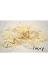 Ivory/Yellow Satin Flower Petal Flower Girl Dress