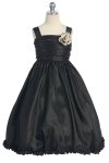 Sleeveless Champagne Taffeta Easter Girl Flower Girl Dress