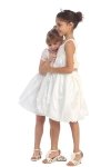 Pink Sequined bodice Flower Girl Dress