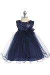 Lavender Sequin Tulle Infant Flower Girl Dress