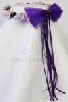 Ivory/Burgundy Head piece for the flower girl