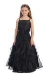Fuchsia Jeweled Bodice Ruffle Layered Organza Flower Girl Dress Fuchsia Jeweled Bodice Ruffle Layered Organza Flower Girl Dress