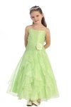 Fuchsia Jeweled Bodice Ruffle Layered Organza Flower Girl Dress Fuchsia Jeweled Bodice Ruffle Layered Organza Flower Girl Dress