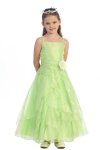 Fuchsia Jeweled Bodice Ruffle Layered Organza Flower Girl Dress Fuchsia Jeweled Bodice Ruffle Layered Organza Flower Girl Dress