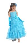 Fuchsia Jeweled Bodice Ruffle Layered Organza Flower Girl Dress Fuchsia Jeweled Bodice Ruffle Layered Organza Flower Girl Dress