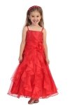 Fuchsia Jeweled Bodice Ruffle Layered Organza Flower Girl Dress Fuchsia Jeweled Bodice Ruffle Layered Organza Flower Girl Dress