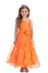 Fuchsia Jeweled Bodice Ruffle Layered Organza Flower Girl Dress Fuchsia Jeweled Bodice Ruffle Layered Organza Flower Girl Dress
