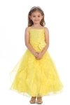 Fuchsia Jeweled Bodice Ruffle Layered Organza Flower Girl Dress Fuchsia Jeweled Bodice Ruffle Layered Organza Flower Girl Dress