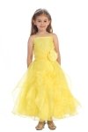 Fuchsia Jeweled Bodice Ruffle Layered Organza Flower Girl Dress Fuchsia Jeweled Bodice Ruffle Layered Organza Flower Girl Dress